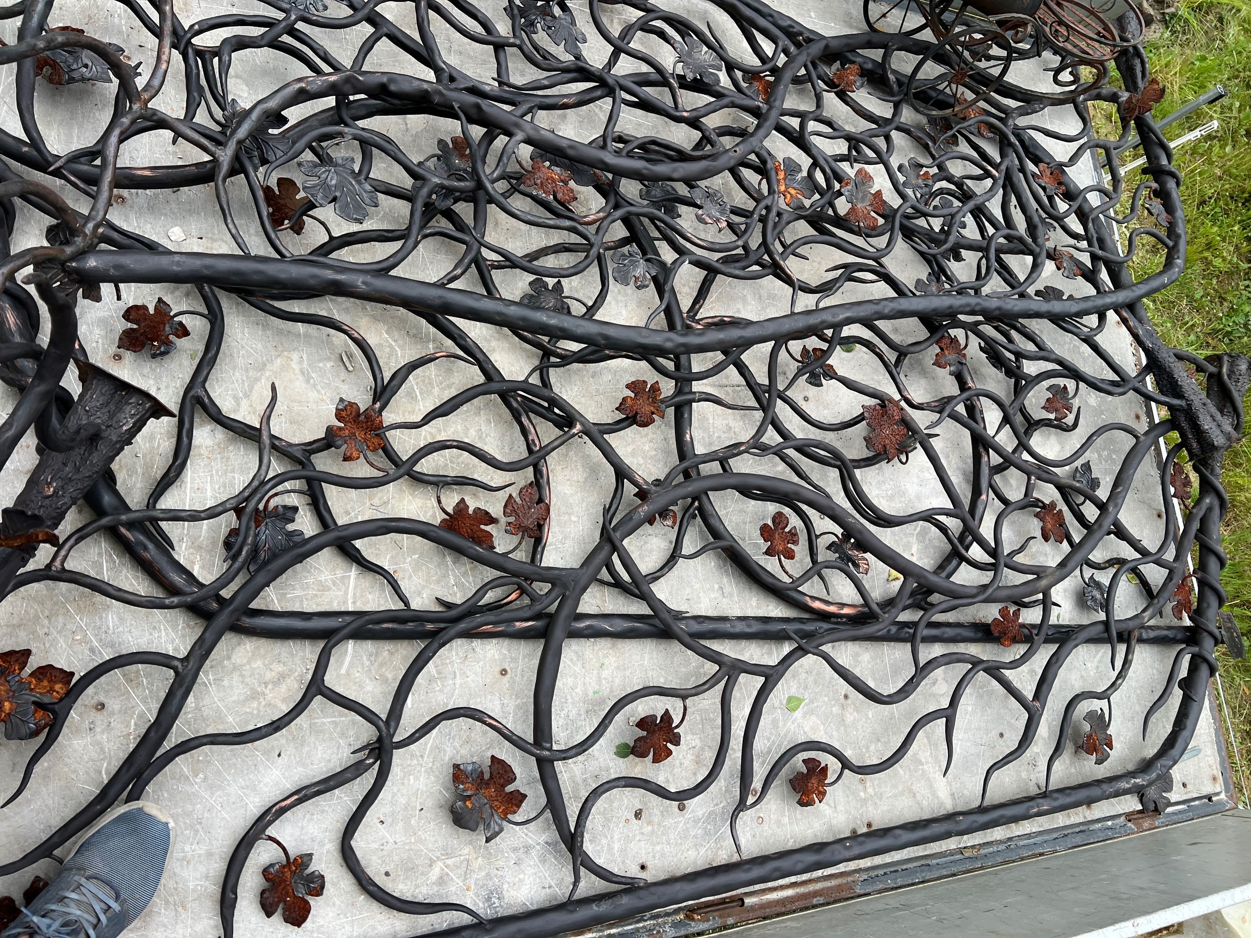 Barierka Kuta barierki balkon kute liscie