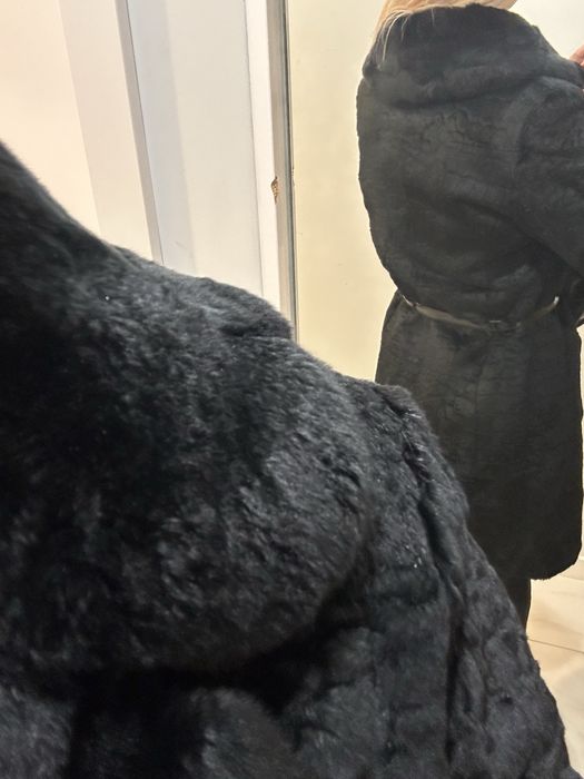 Ochnik plaszcz futro cudo