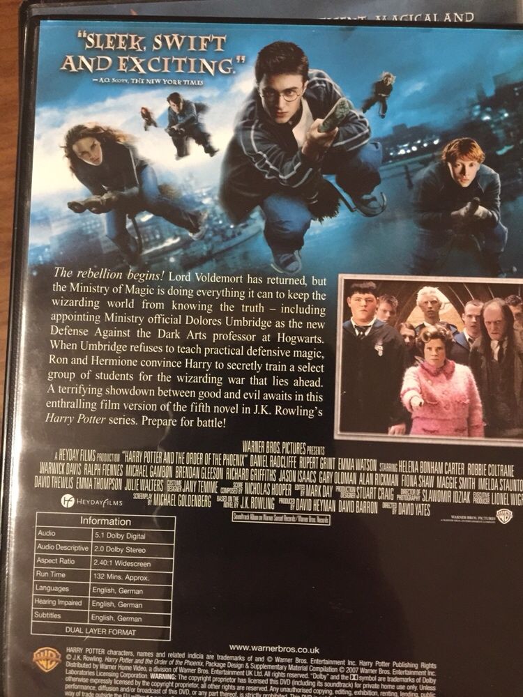 DVD coleccao Harry Potter anos 1 a 7