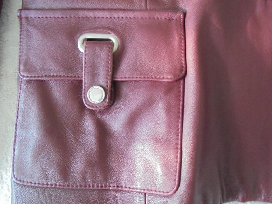 Новая куртка пиджак кожа, бардо