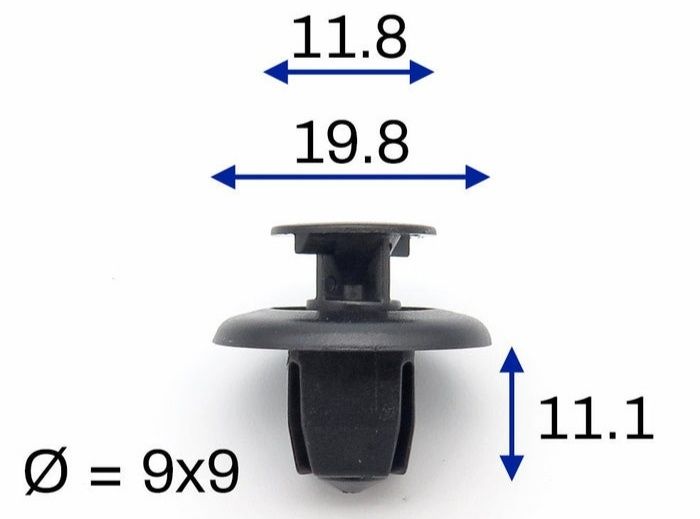 Кліпси пластмасові MR971764