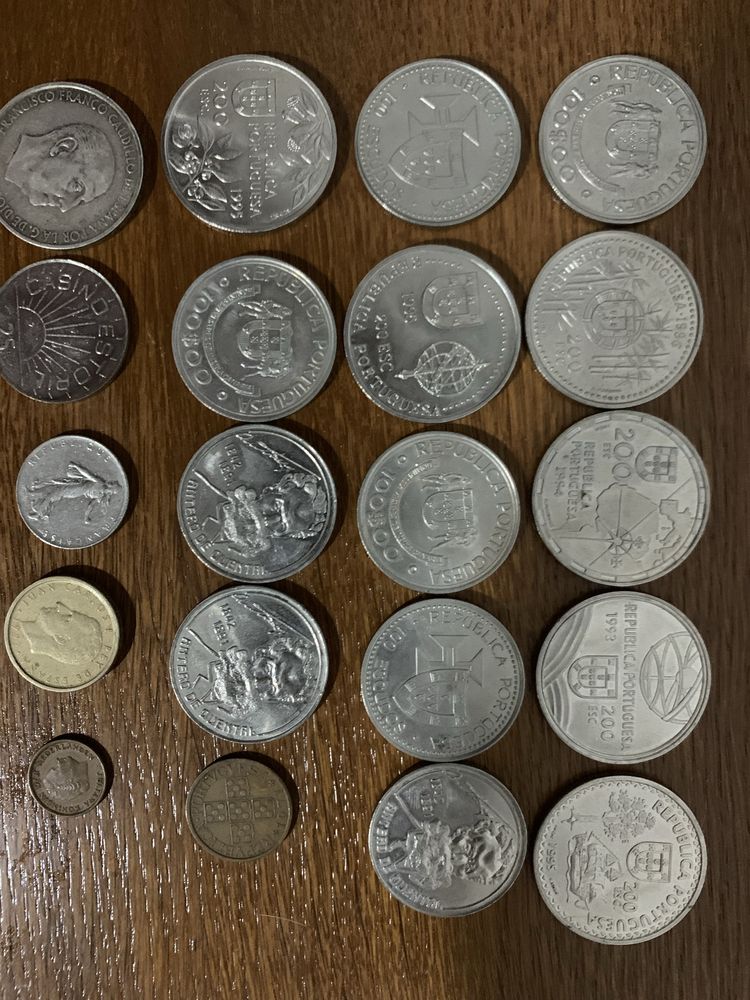 Moedas prata e colecionaveis