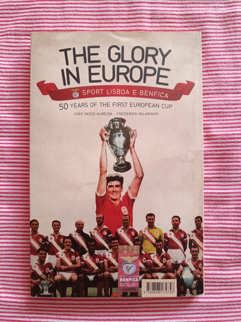 Livro "A Glória na Europa - 50 Anos...", Benfica (portes grátis)