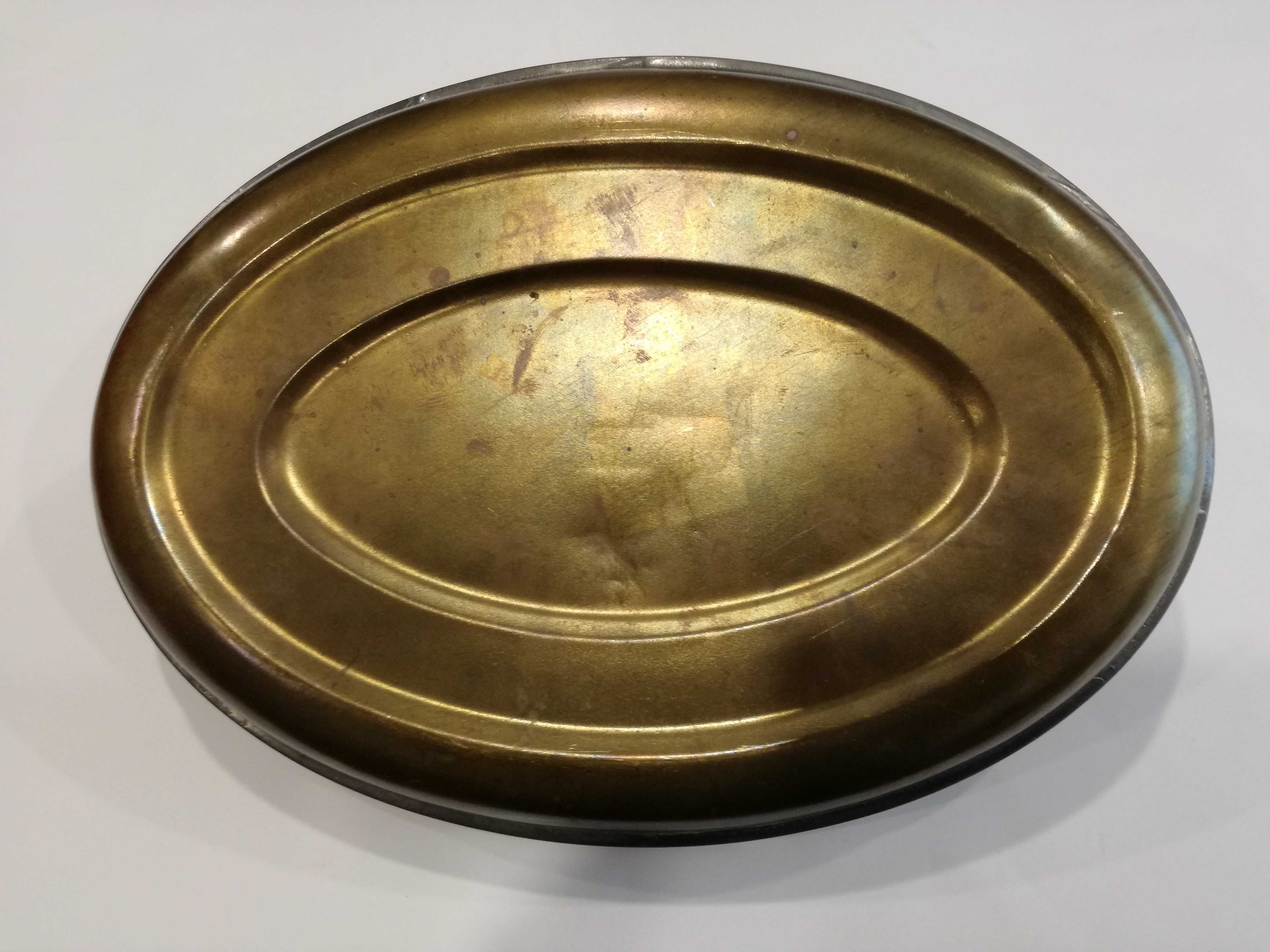 Botija de Água Quente em Metal/Latão p/Aquecer Pés-Tampa Roscada