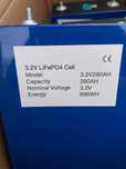 Аккумулятор ячейка EVE 280 Ah 3.2 V LiFePO4 Grade A с перем и текстол