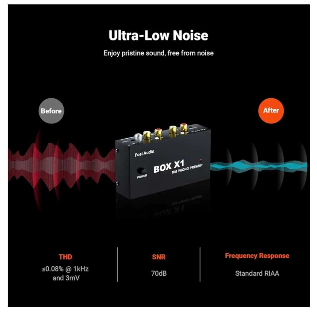 Gramofonowy Przedwzmacniacz Fosi Audio X1 RCA AUX