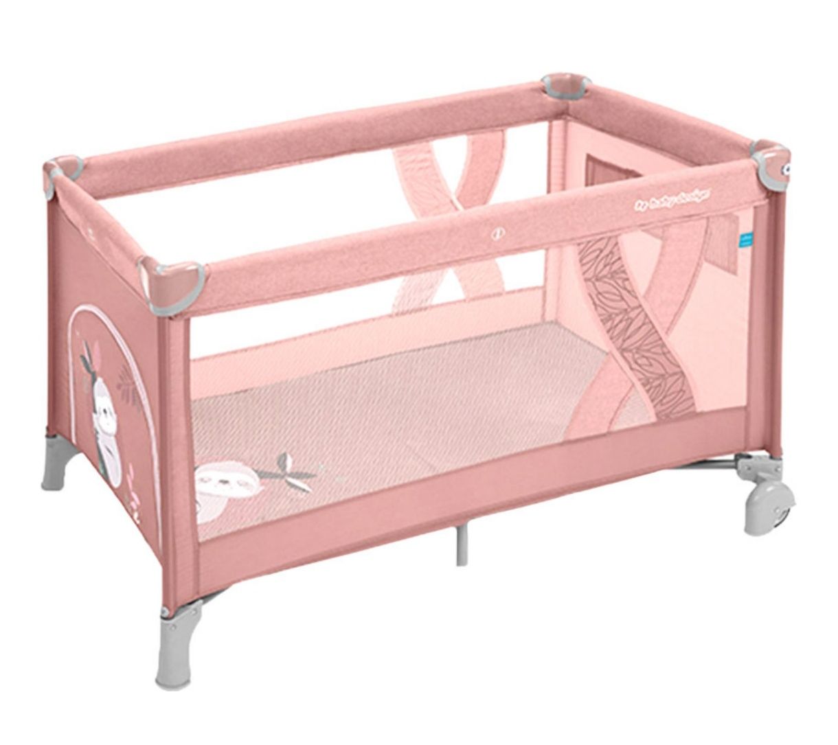Манеж-ліжечко Baby Design Simple 08 Pink