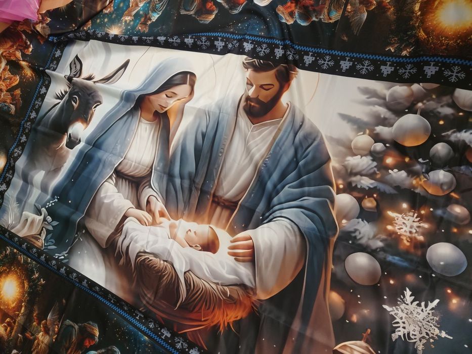 Piękny obrus świąteczny prezent