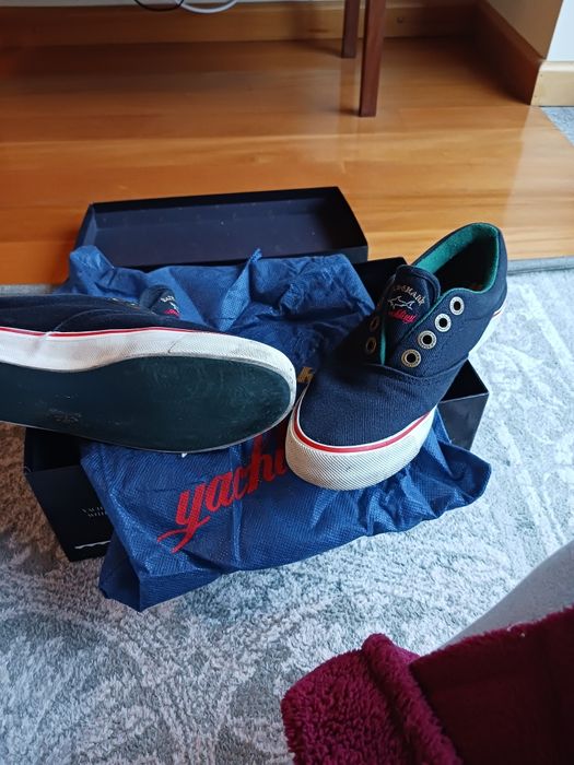 Sapatilhas paul and shark em bom estado azul marinho