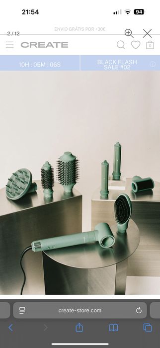 Modelador de cabelo e secador