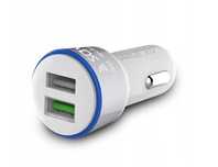 Ładowarka samochodowa Quick Charge 3.0 Savio biała SA-06/W