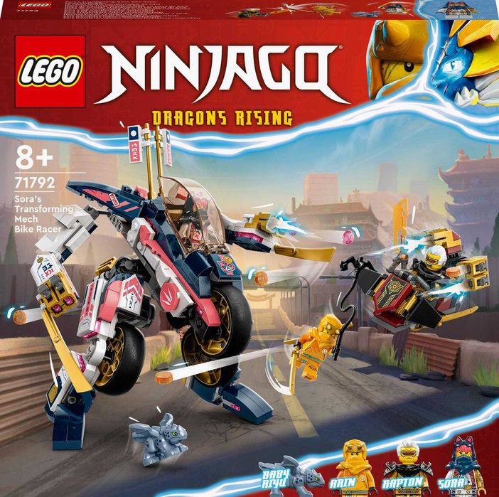 LEGO Ninjago Mech Sory zmieniający się w motocykl wyścigowy 71792