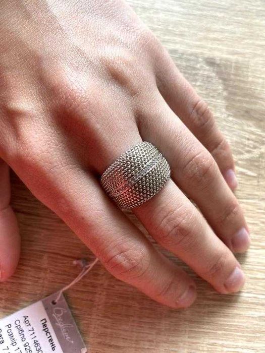 Каблучка, кільце срібна 925 масивна Україна