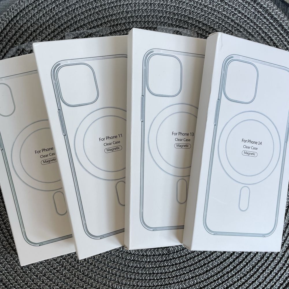 Чехол MagSafe прозрачный для iPhone від XR до 15Pro Max