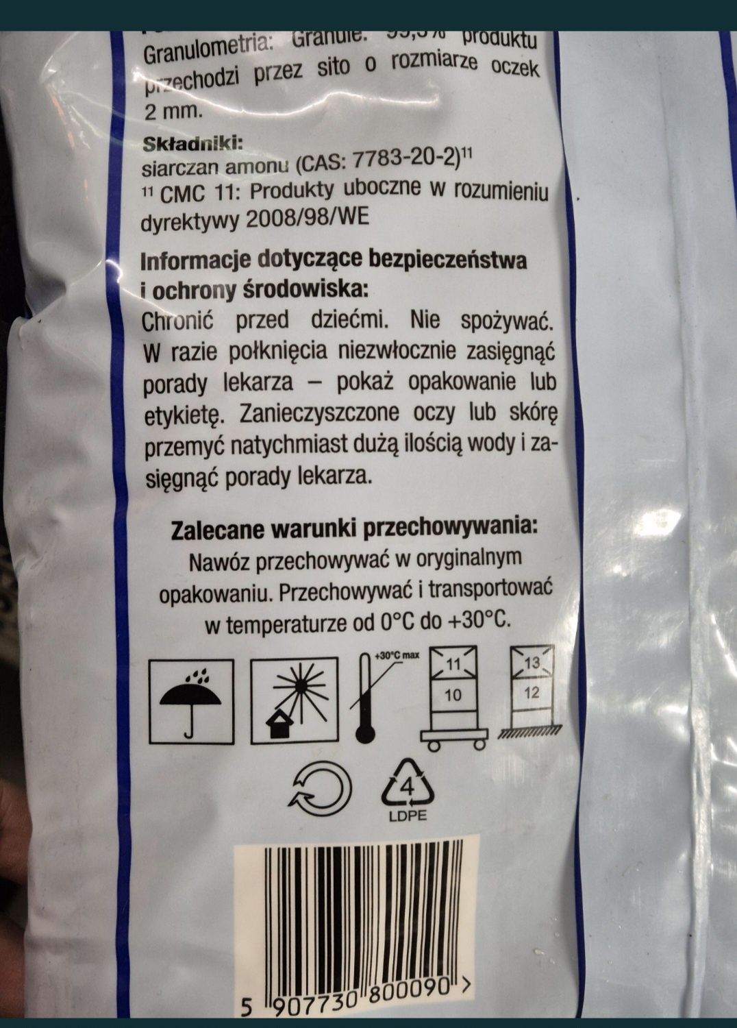Siarczan amonu 5 kg nawóz zakwaszający glebę do borówek iglaków itp.