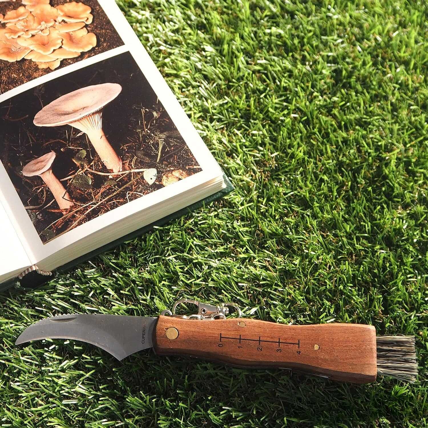 Faca-Navalha-Canivete para Colheita de Cogumelos c/ Pinça para Limpeza