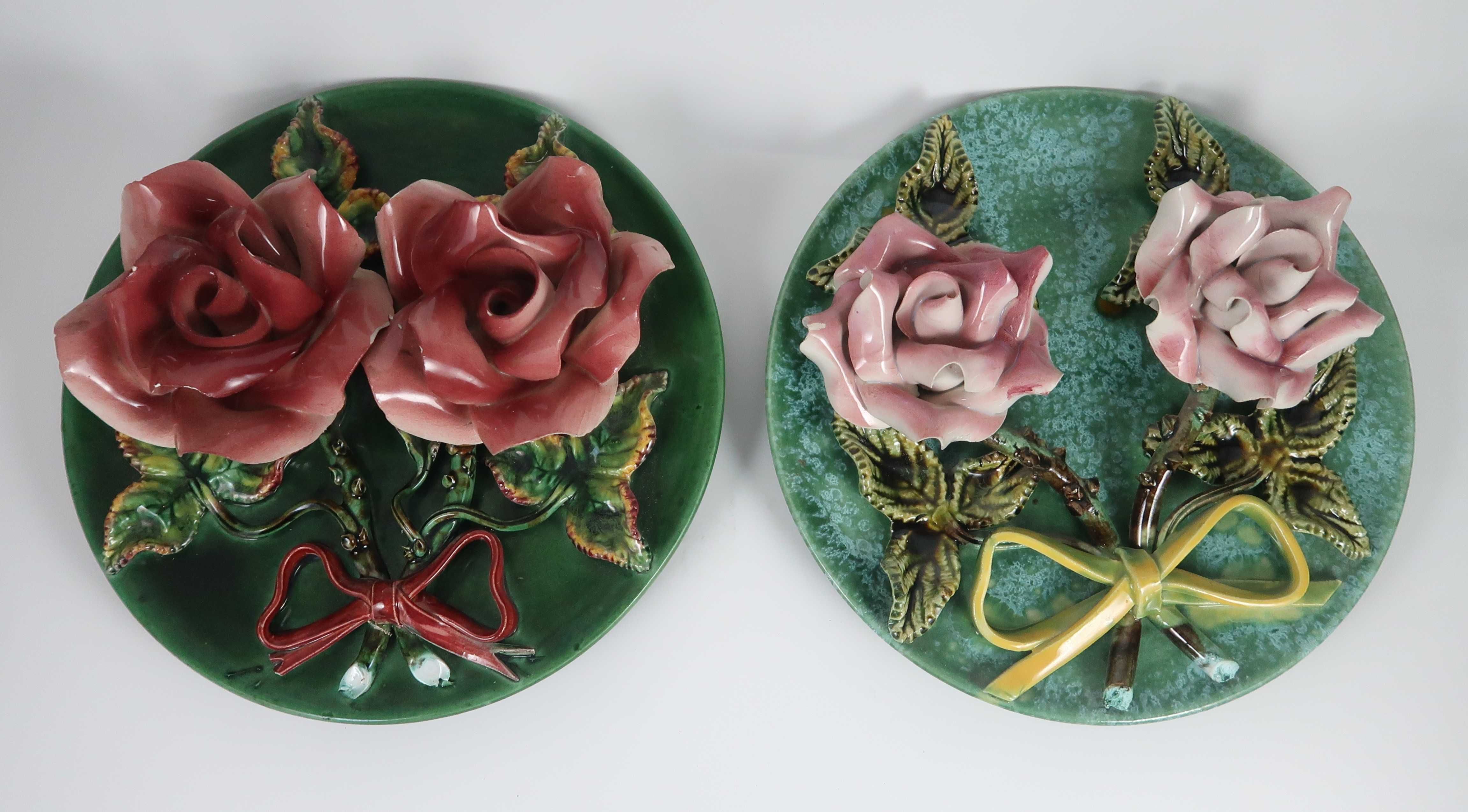 Pratos em Faiança da Caldas - Rosas, CADA