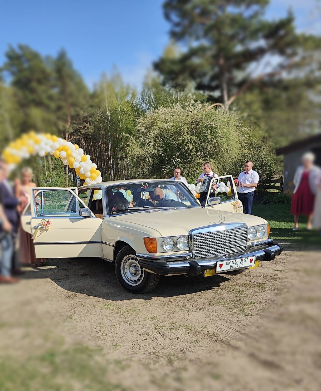 Klasyk Auto do ślubu Mercedes S W116/ Wołga gaz 24