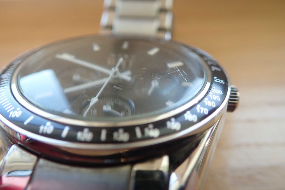 Zegarek męski, jak Omega Speedmaster, Next GMT, kwarc, czarny, srebrny