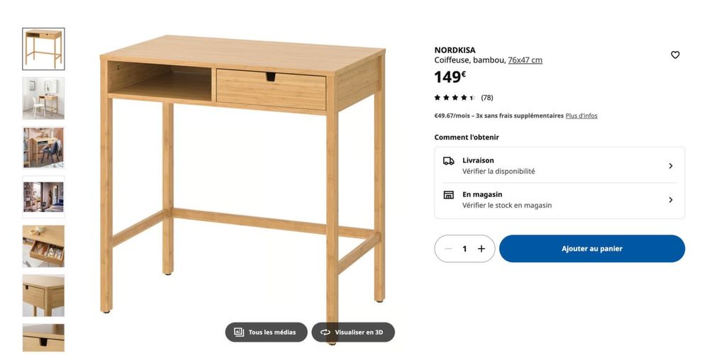 estante bambou nordkisa muito boa