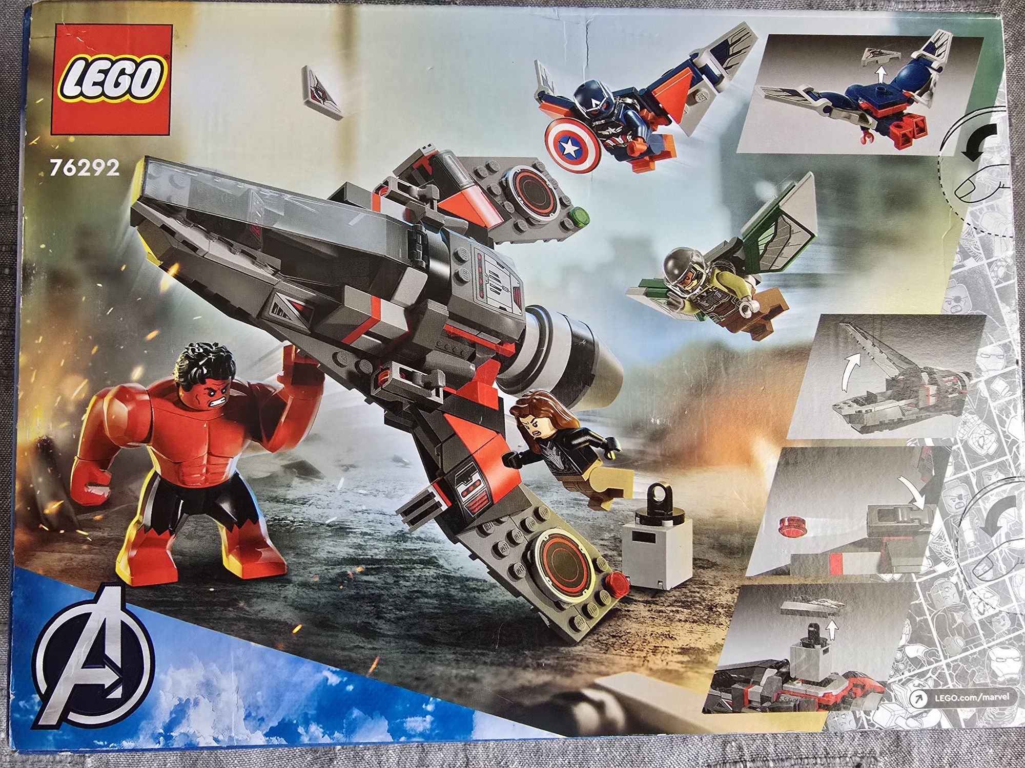 LEGO Super Heroes 76292 Pojedynek Kapitan Ameryka kontra Czerwony Hulk