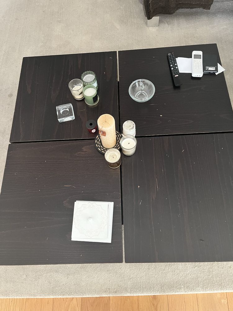 Mesa quadrada wengue