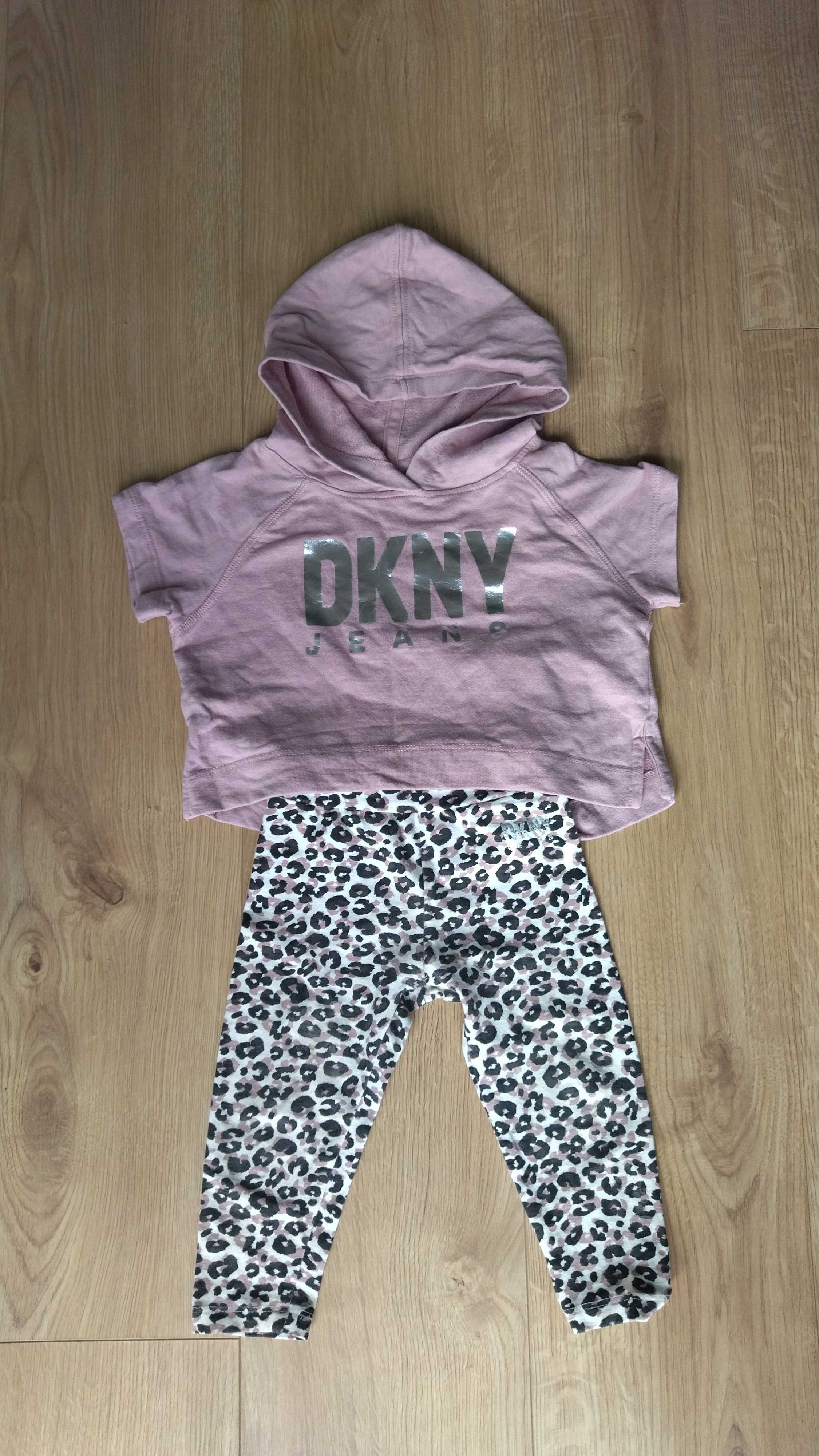 Komplet niemowlęcy bluza i legginsy 80 DKNY