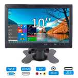 Автомобільний монітор 10 дюймів 1024х600 екран з AV, VGA, HDMI, BNC