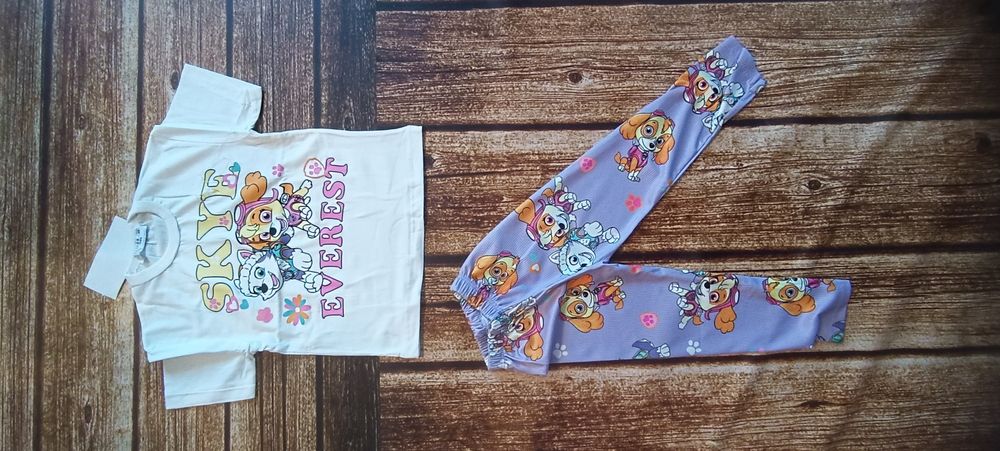 92/98 komplet liliowy psi patrol