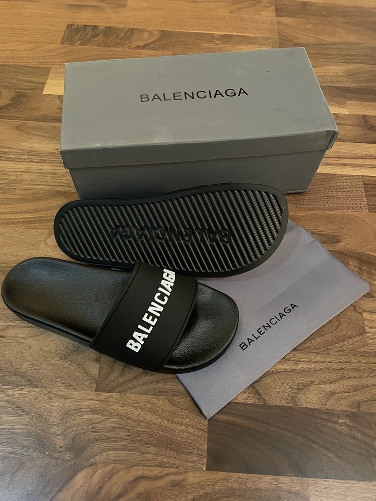 Мужские шлёпки balenciaga шлёпанцы тапочки брендовая обувь