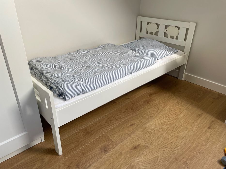 IKEA Kritter łóżko dziecięce z materacem Underlig 70x160cm łóżeczko