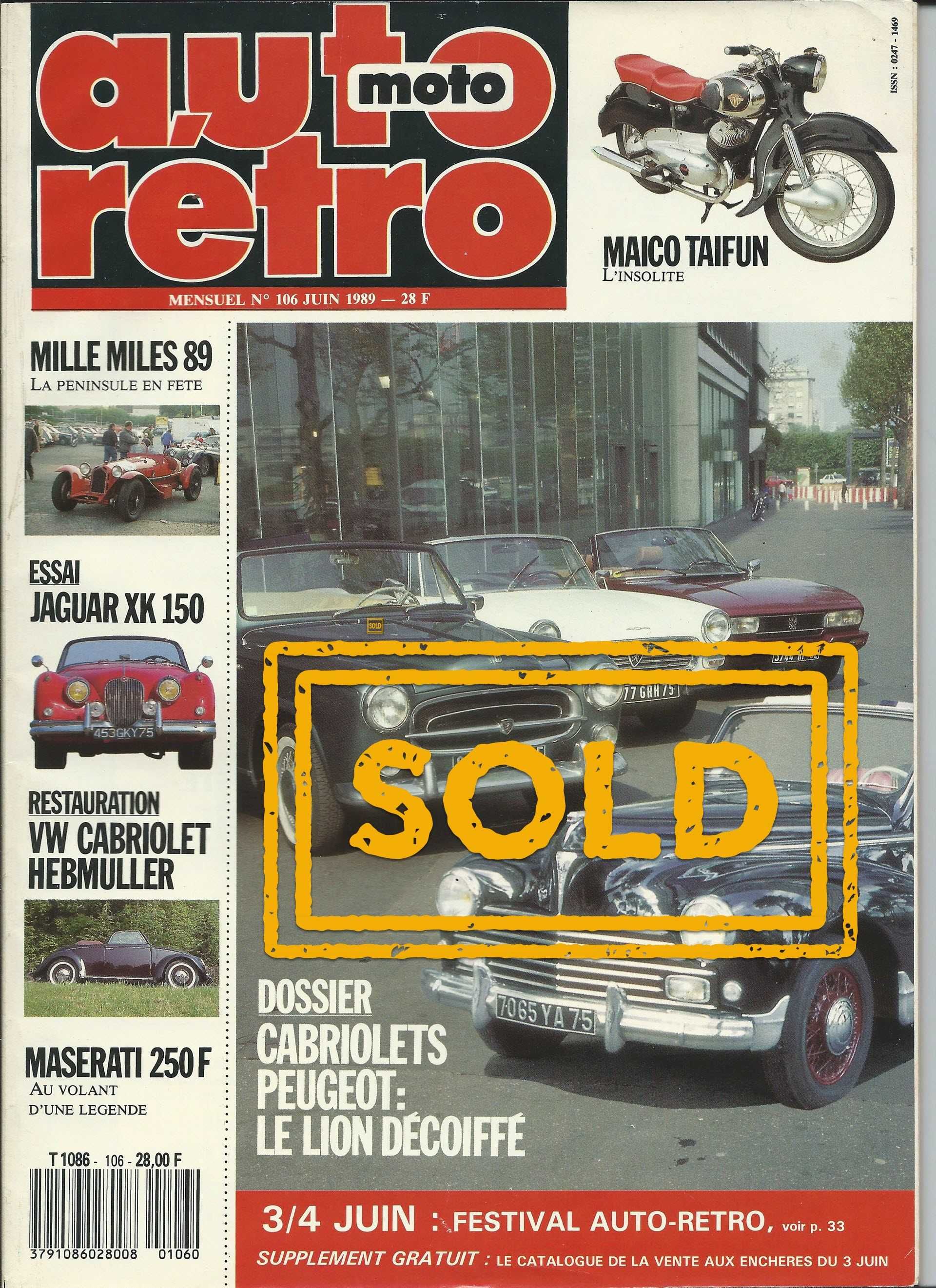 Revistas Auto Rétro - 1983, 1988 e 1989
