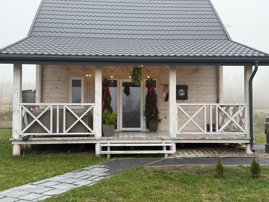 Domek całoroczny - Fuledzianka domki na Mazurach#MAZURY #jacuzzi/bania