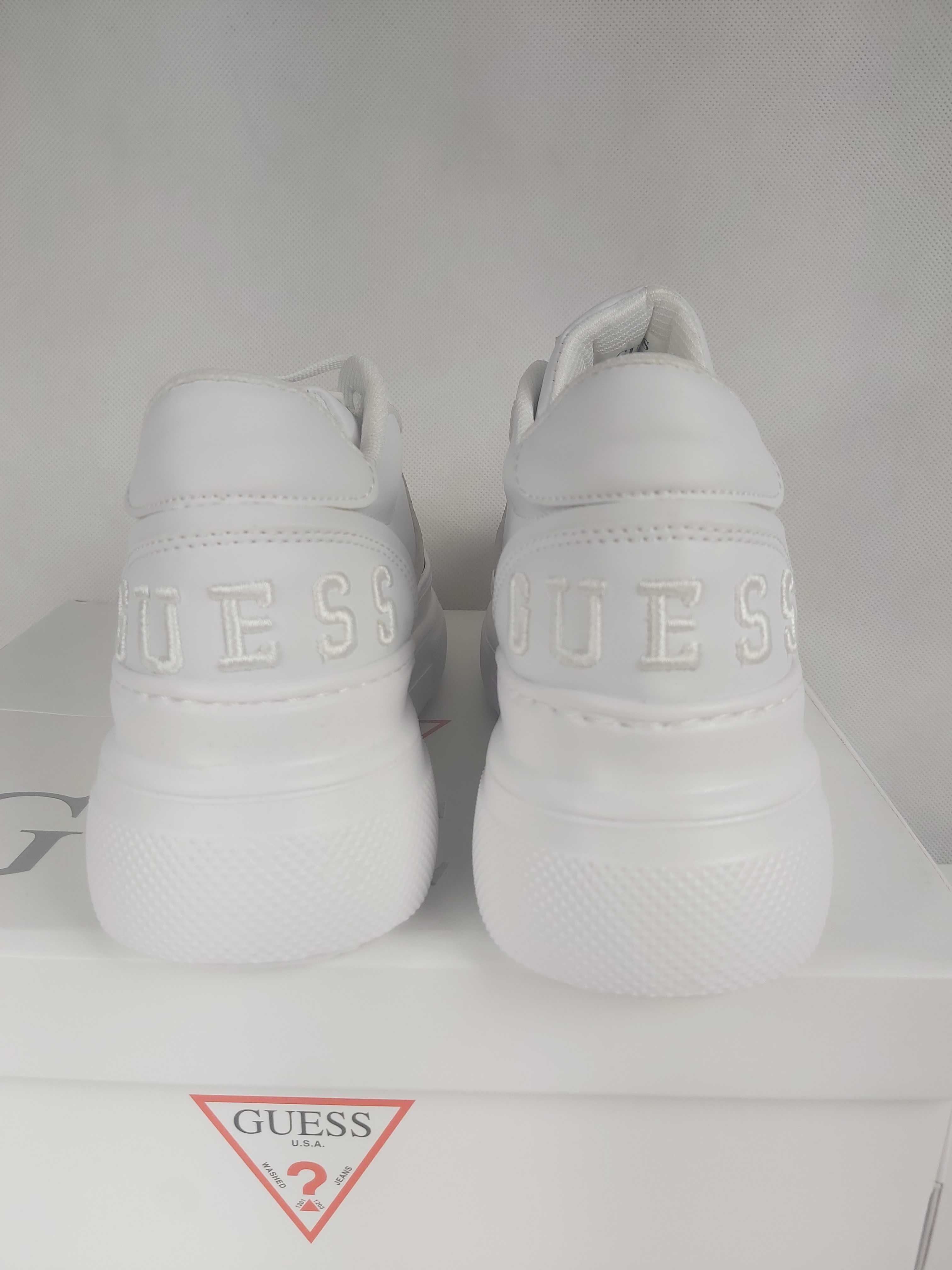 SP NOWE oryginalne sneakersy GUESS białe platforma 38 trampki