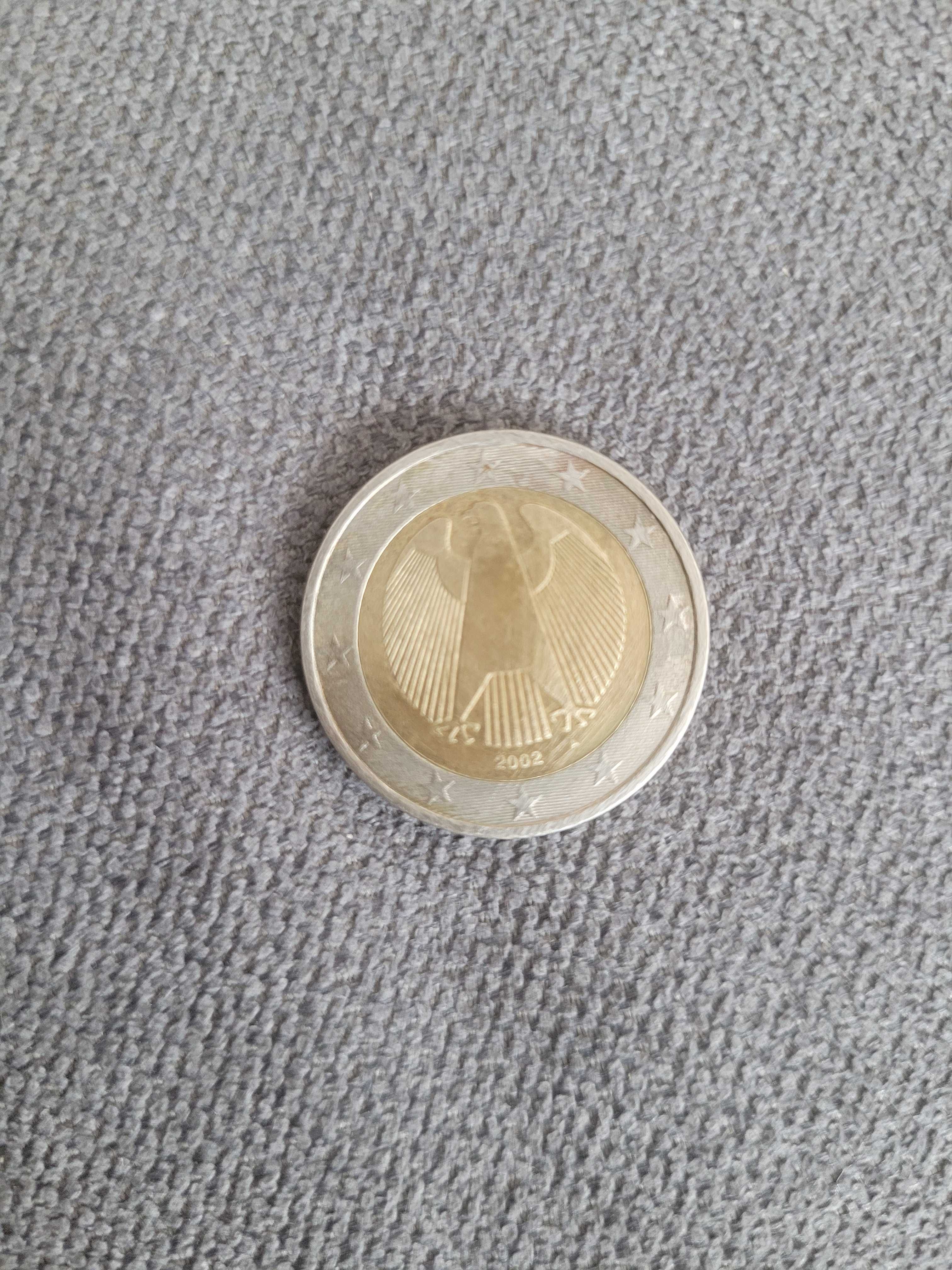 Rara moeda 2€ alemanha 2002 A com defeito de cor