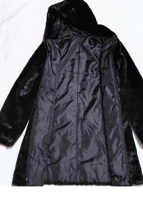 Шуба із штучного хутра з капюшоном