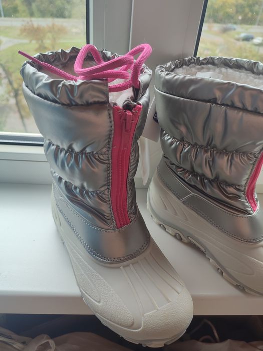 Сапожки детские полурезиновые утеплённые Chicco 31-32р