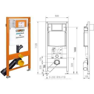 JomoTech Stelaż WC - NOWY