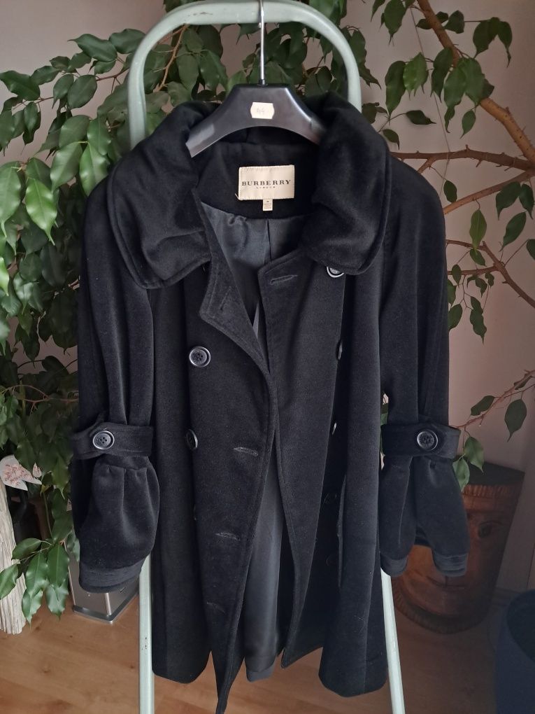 Elegancki czarny płaszczyk/budrysówka Burberry London M