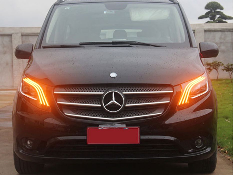 Full led фары стиль Maybach Mercedes Benz W447 Vito / V-class / Metris