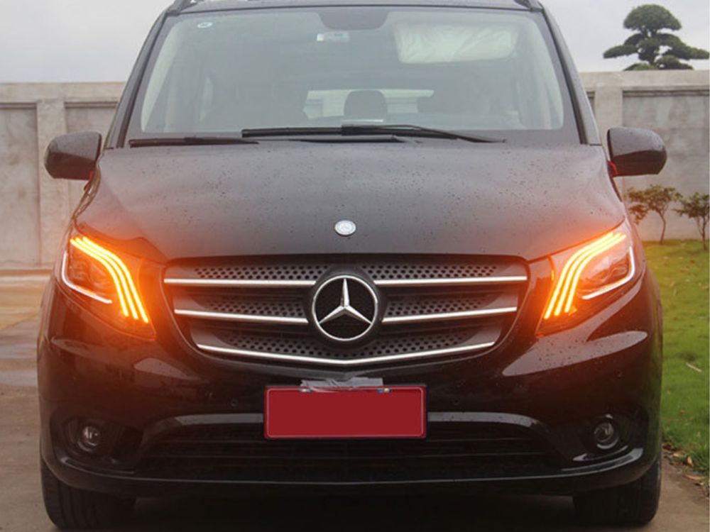 Full led фары стиль Maybach Mercedes Benz W447 Vito / V-class / Metris