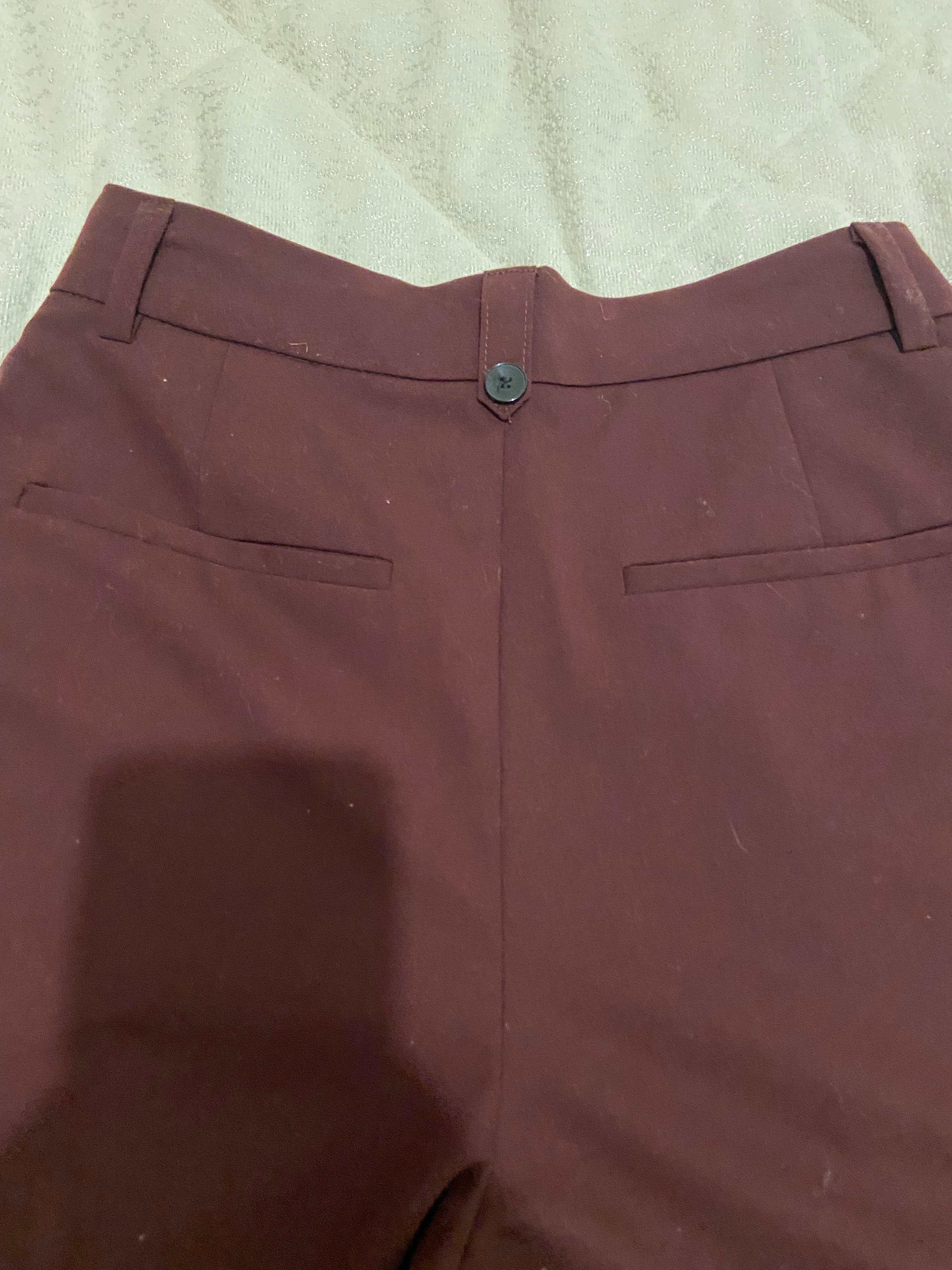 Calças Zara bordeaux