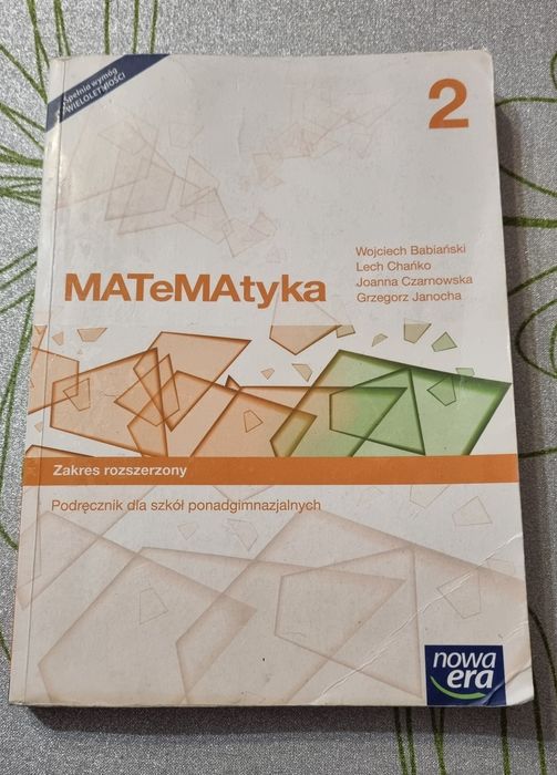 Podręcznik Matematyka 2 zakres rozszerzony