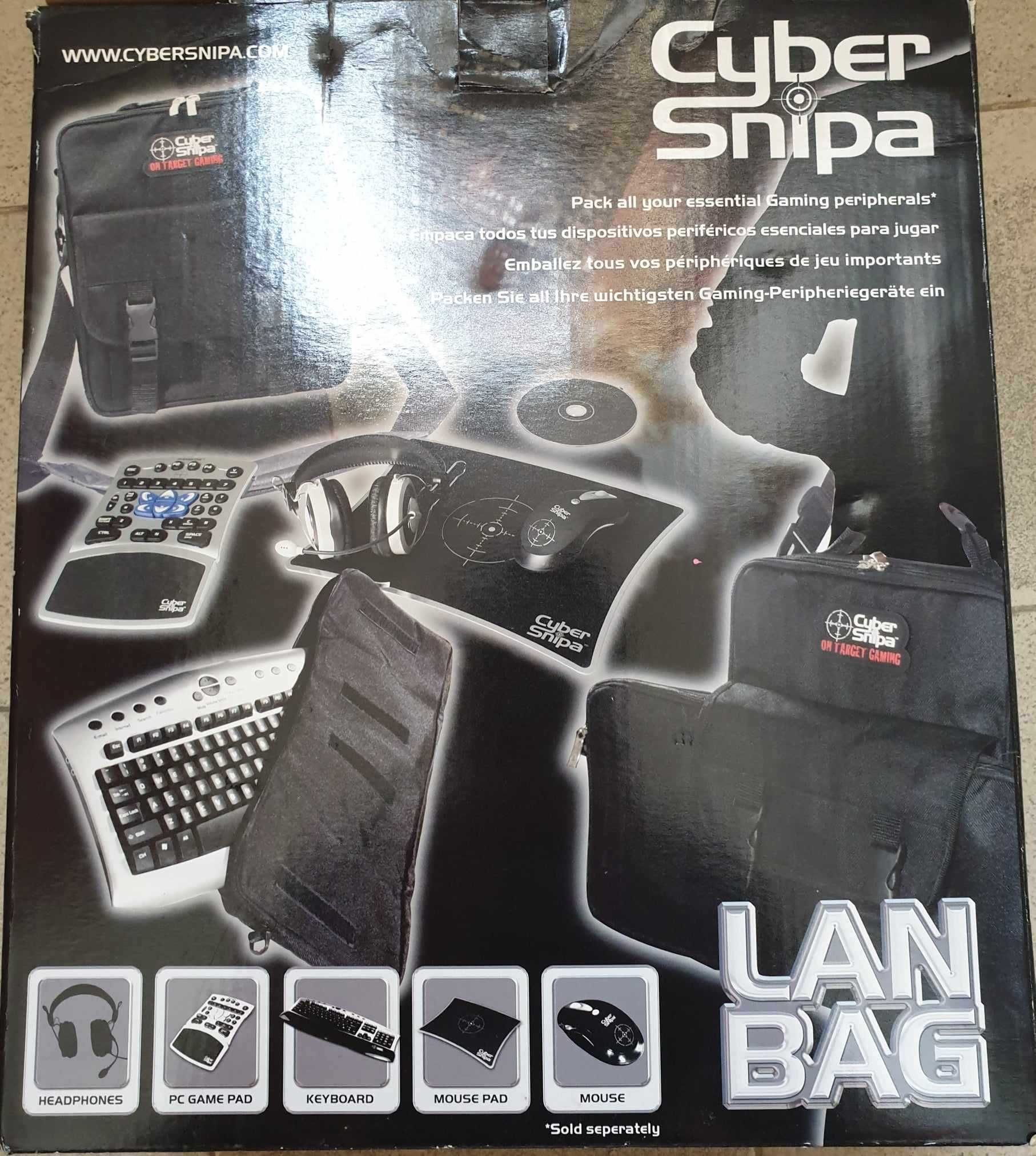 Mochila NOVA p/ portátil/notebook e periféricos - Cyber Snipa Lan Bag