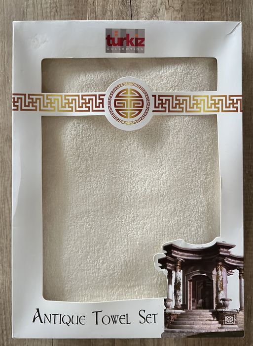 Komplet ręczników 2szt ecru kremowe nowe