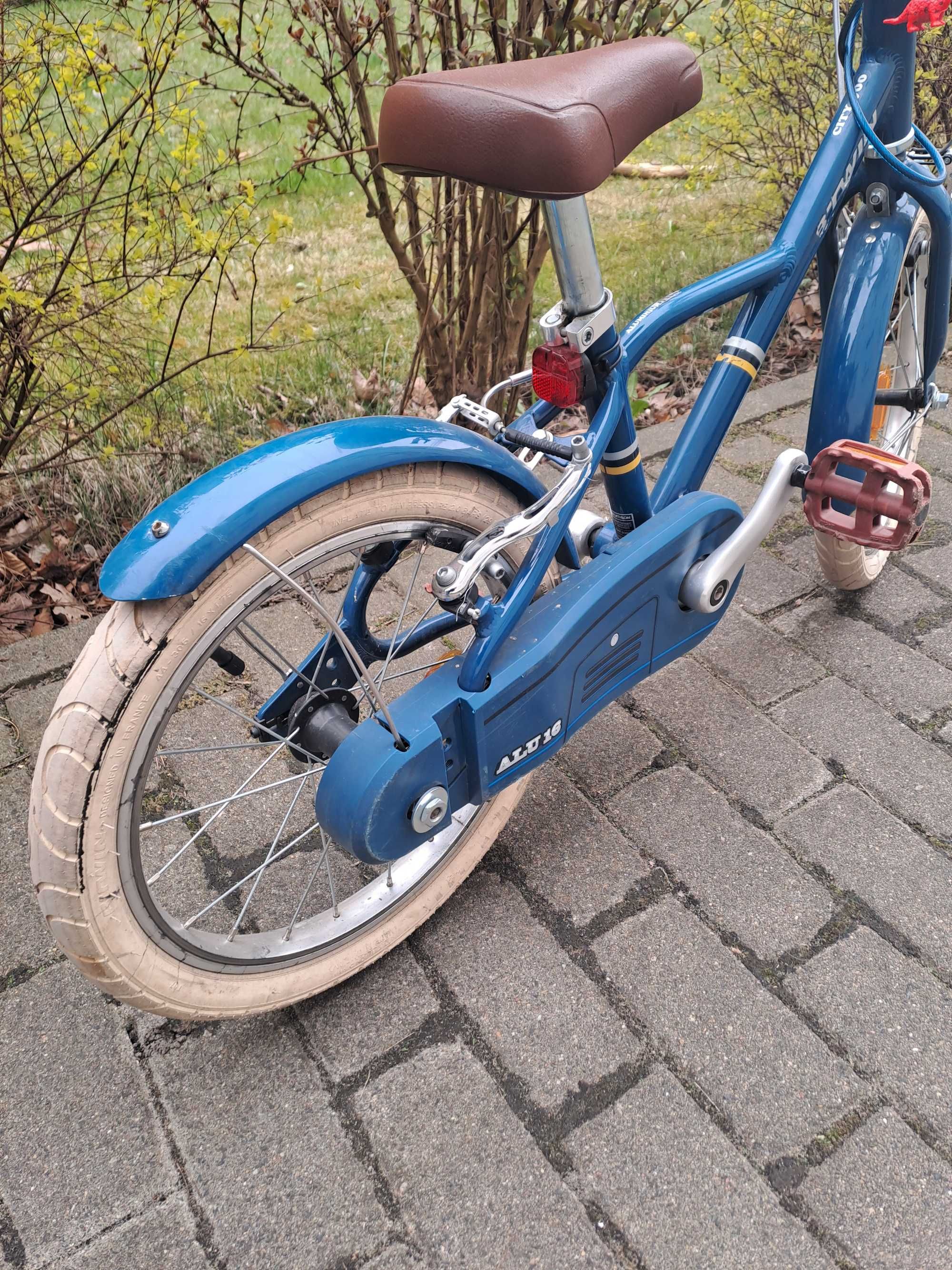 Rower dziecięcy Btwin 900 Alu City 16 cali ekstralekki gotowy do jazdy