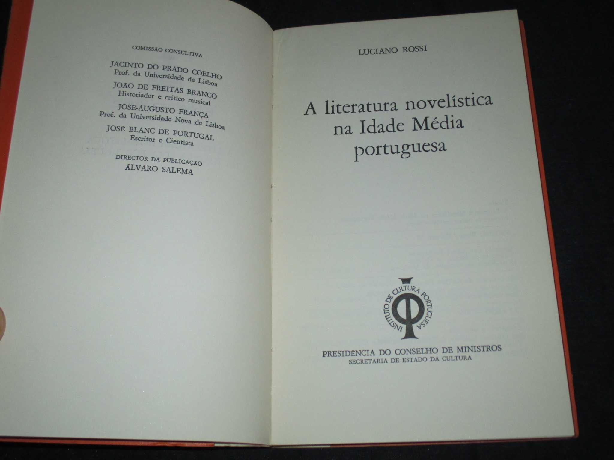 Livro A Literatura Novelística na Idade Média portuguesa Luciano Rossi