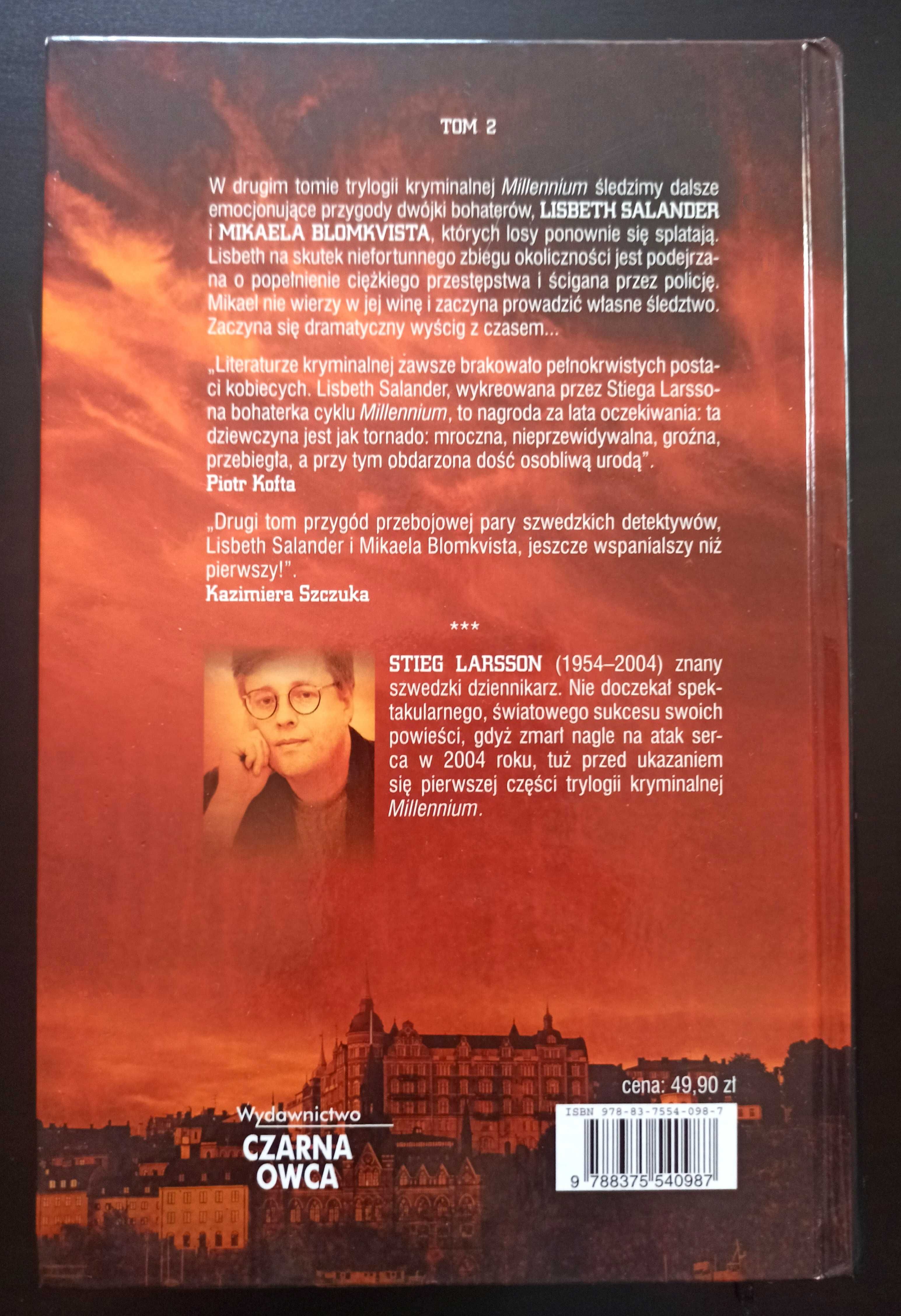 Dziewczyna która igrała z ogniem. Saga Millenium, tom 2. Stieg Larsson