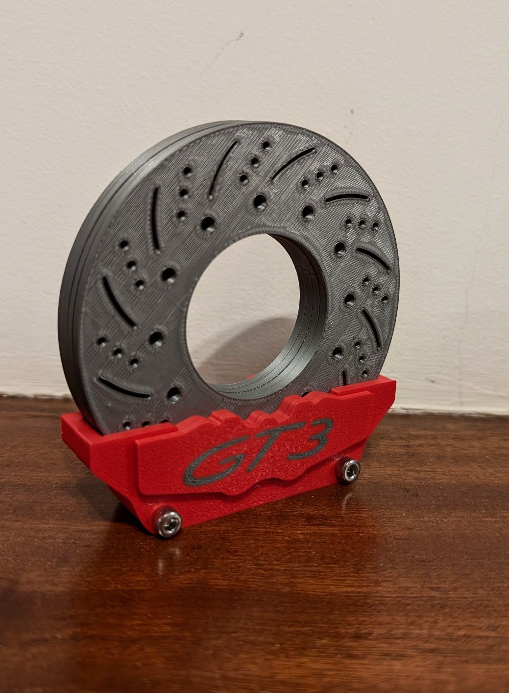 Brake Disc Coaster Set with GT3 Caliper Holder – 3D Printed Car Enthus