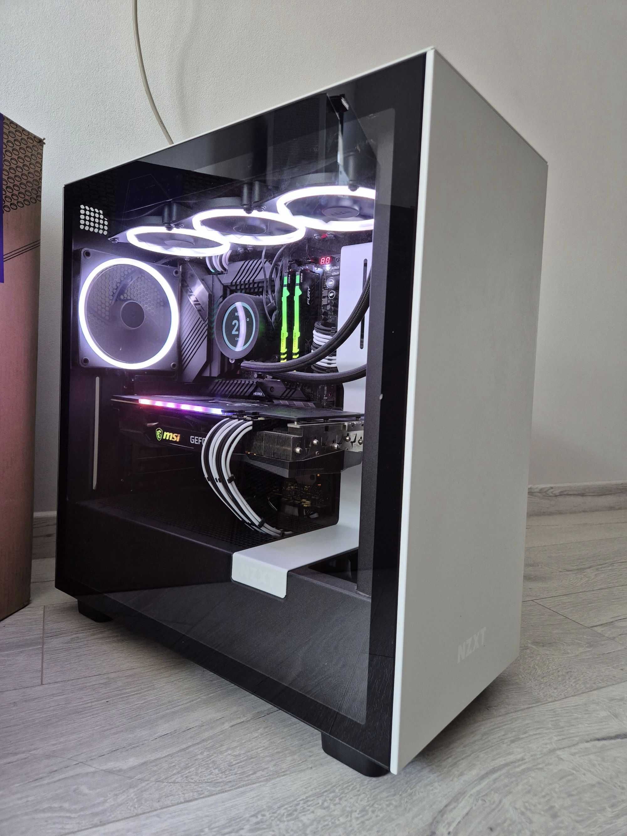 E-ATX\ATX корпус NZXT H7 v1 2022 Base Edition Black and White. TradeIN